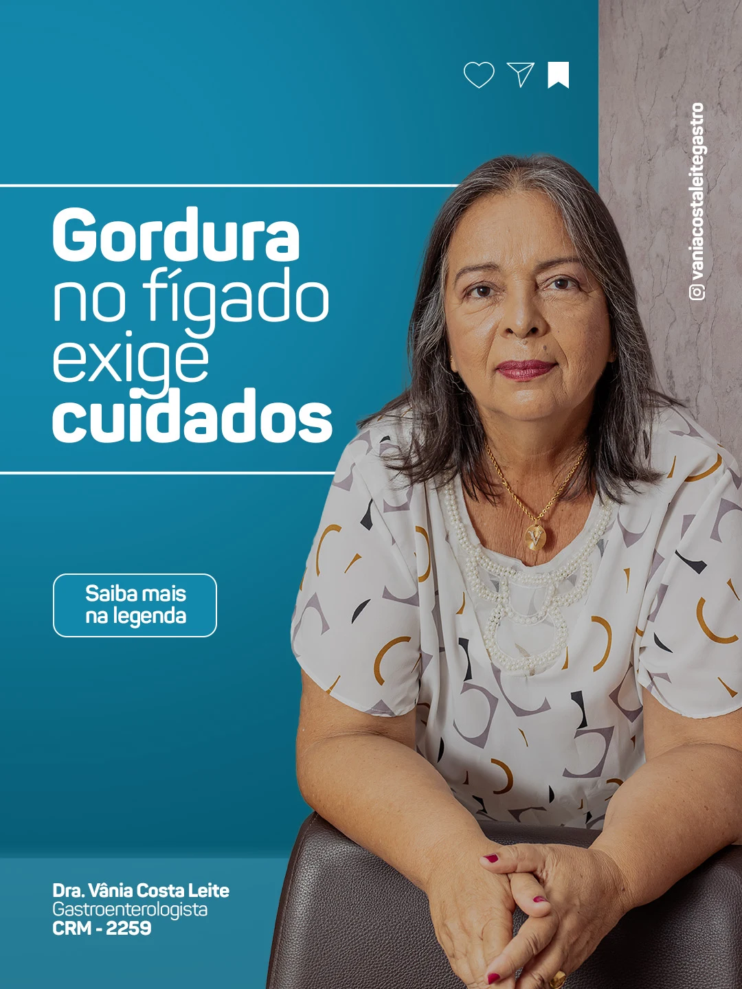Publicação Instagram @vaniacostaleitegastro