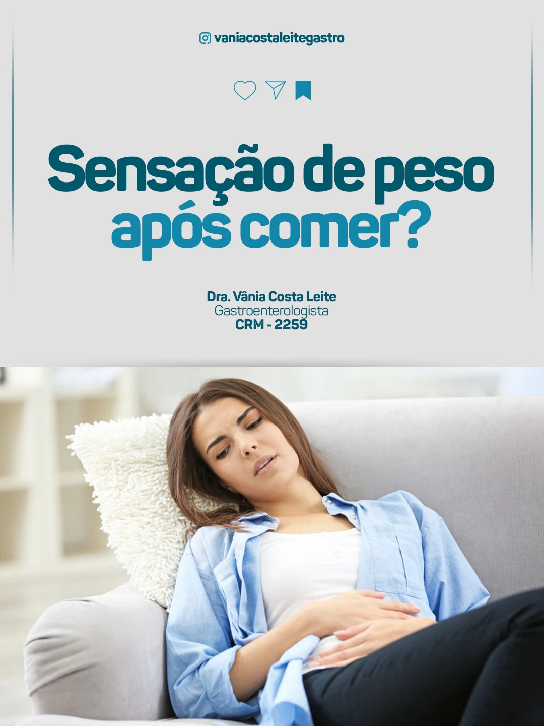 Publicação Instagram @vaniacostaleitegastro